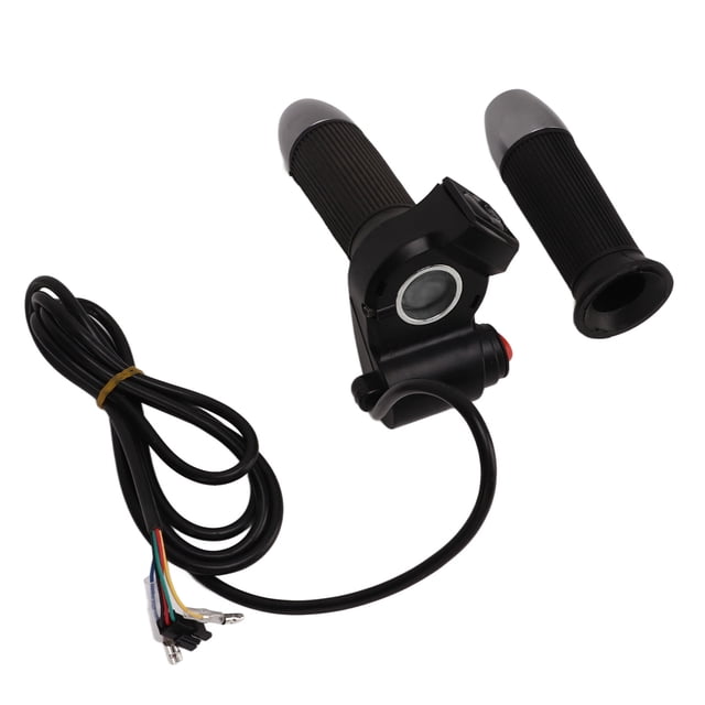 Acelerador de acelerador giratorio para scooter, 1 par de bicicleta eléctrica, control de velocidad de bicicleta eléctrica, manillar de bicicleta eléctrica, agarre del acelerador optimizado para la excelencia