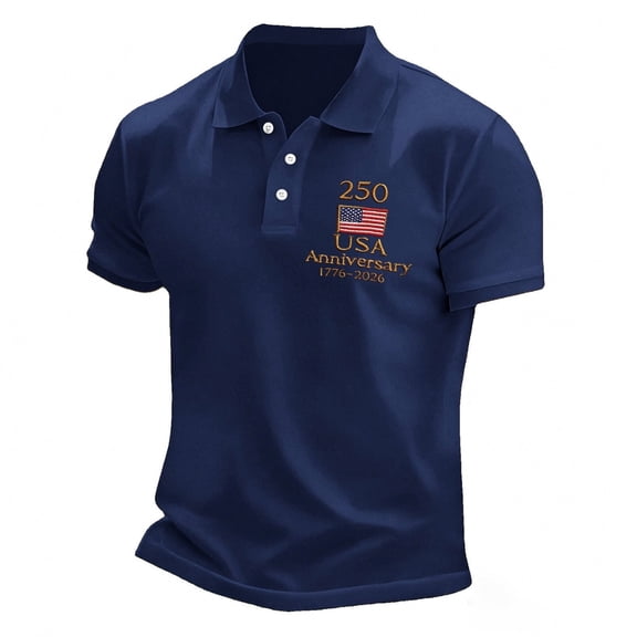 LPKRT Kids July 4Th USA Polo Shirt Independence Day Print Relaxed Fit Short Sleeve Summer Tops Kids Stylish Breathable Festival Tees Dark Blue 13-14 Years