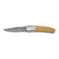 thumbnail image 1 of Damascus 256Layer Folding Blade Wood Knife, 1 of 5