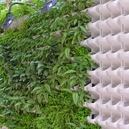 vertical outdoor plants indoor hanging garden planter pot flower watering self mounted pocket stackable plastic planters greening pots plant creative