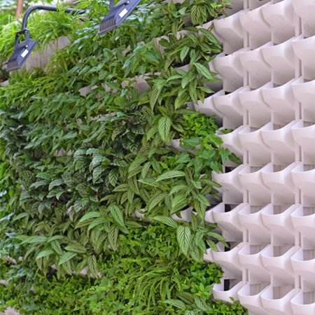 Stackable 2-Pocket Vertical Wall Planter Self Watering Hanging Garden Flower Pot Planter for Indoor/Outdoor