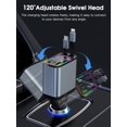 thumbnail image 4 of Cargador de coche EFFIFLOW 107W retráctil USB-C y Lightning, 4 of 6