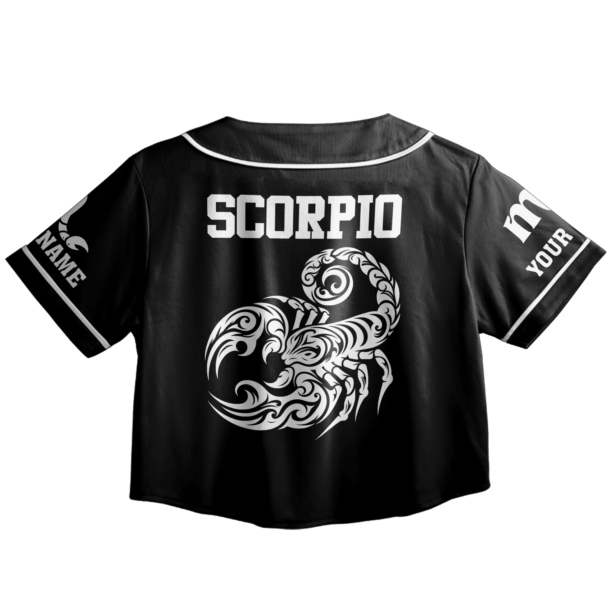 Lotusprinthandmade Personalized Leo Zodiac Crop Top Baseball