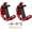 Red, variant on 2 Pack Shovel Holder Wall Mount Clamp 0.6"–1.43"(15–36mm) Tool Holder for Shovels, Brooms, Rakes and Shovel Mount for Axes Trailer, Garage, Overlanding-Black