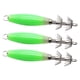 thumbnail image 3 of 3 piezas de anzuelos luminosos Zulema de calamar cebos de pesca fluorescentes con manga de sepia Verde, 3 of 8