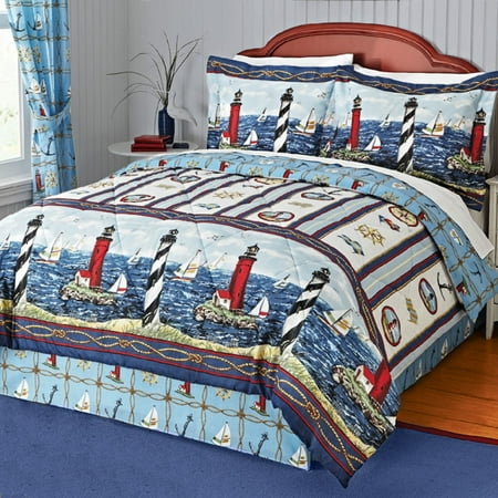 Pdk Lighthouse Bay 4 Piece Comforter Set Walmart Com