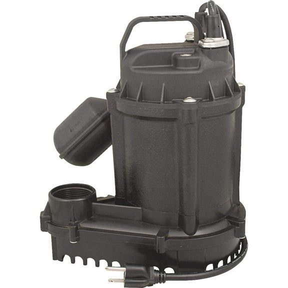 Flint Walling/Star 5STS Submersible Sump And Effluent Pump With Float Switch, 1/2Hp