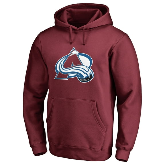 Men's Burgundy Colorado Avalanche Primary Logo Pullover Hoodie II