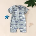 thumbnail image 2 of BOBOGOJP Baby Boys' One Piece Swimsuits Toddler Swimwear with Rash Guard Bathing Suit for Boys Swim Sun Hat Set Light Green for Size 18-24 Months, 2 of 4