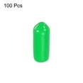 thumbnail image 3 of Uxcell 200Pcs 2mm Rubber End Caps Cover Vinyl Screw Thread Protector Round Wire Shelf Caps Green, Green 5mm 100, 3 of 4