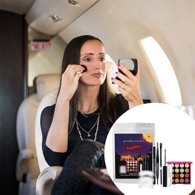 WIFKLSIIPG Makeup Set Portable Travel Set Eye and Lip Makeup Combination Full Makeup Set for Girls Eye Shadow Foundation Concealer Makeup Powder Full Makeup Set for Women 2ml