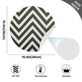 thumbnail image 2 of Ryvnso Black and White Lines Round Plate Mats Dining Table Placemat Set of 4 for Holiday Decoration, 2 of 7