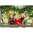 thumbnail image 3 of Socal Look Festive Ugly Christmas Sweater, Long Sleeve V-Neck Acrylic Holiday Cardigan, 2XL, 3 of 11