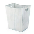 thumbnail image 2 of Wood Trash Can Wastebasket Rustic Rectangular Garbage Container Bin Bedroom, 2 of 7