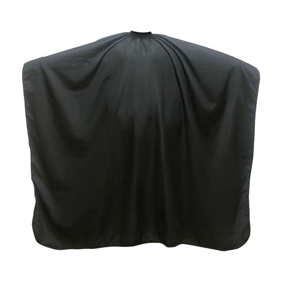 Delantal de corte de pelo, capa de peluquería, delantal de corte de pelo portátil ligero para niños Negro