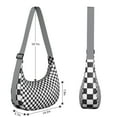 thumbnail image 4 of Classic Plaid Pattern Crossbody Bag for Women Retro Checkered Corduroy Shoulder Purse with Adjustable Strap Lightweight Dumpling Bag for Work or Hiking, 4 of 5