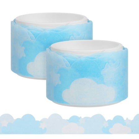 FRCOLOR 2 Rolls Washi Tapes Decorative Tape Thin Washi Tape Craft Tape Wrapping Tape For Scrapbook Journaling