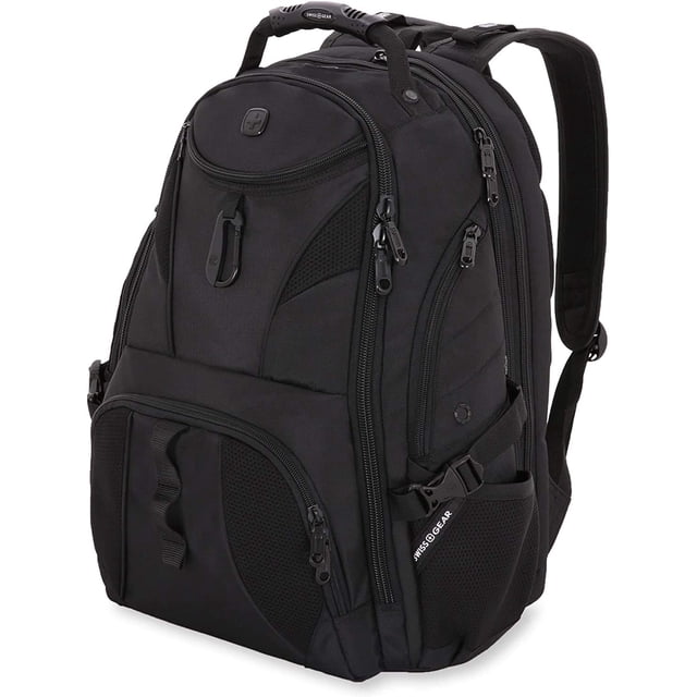SWISSGEAR Travel Gear 1900 Scansmart TSA, Mochila para portátil, Negro/Negro