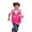 Hot Pink-B, variant on Kids Zipper Up Mesh HI VIS Reflective Vests Boys Girls Safety Vest Reflective High Visibility Vest with Pockets for Cycling Skiing