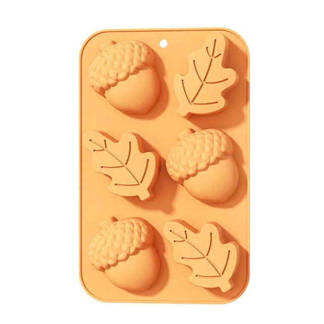 CAIROYAR Moldes de silicona para Acción de Gracias con hojas de otoño, moldes de chocolate para Acción de Gracias, molde de jabón de calabaza, molde de hoja de arce para caramelos de otoño
