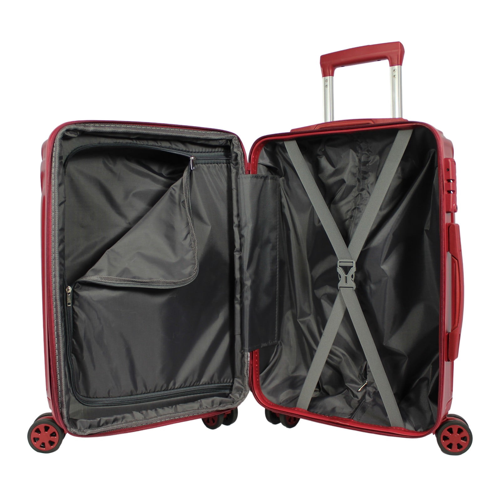 World Traveler Skyline Hardside 28-Inch Spinner Luggage - Burgundy