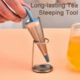 thumbnail image 3 of Ludlz Tea Infuser Umbrella Shape Food Grade Stainless High Temperature Resistant Spice Strainer Filter Mesh Tea Maker Teapot Tool Teaweare, 3 of 8