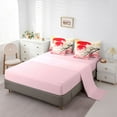 thumbnail image 5 of Castle Fairy Teens Floral Sakura Bedding Comforter Set,Japanese Style Queen Bedding Sets, 5 of 8