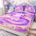 thumbnail image 3 of Manfei Rainbow Axolotl Fitted Sheet Full,Animals Pattern Bed Set,3-Piece,1 Fitted Sheet and 2 Pillowcases, 3 of 6
