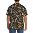 thumbnail image 7 of Goofa Mushroom Garnish Printed Men's Casual Short-sleeved Shirt,Lightweight Breathable Button-down,Summer Casual men's top,Versatile Fashion shirt-X-Large, 7 of 7