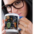 thumbnail image 2 of 3drose, Usa, Washington, Lopez Island, Agate Beach County, Stones, 11oz Two-tone Blue Mug, 2 of 6