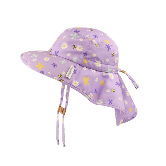 FlapJackKids - Sun Hat Neck Cape - Daisy - Small (6M-2Y)