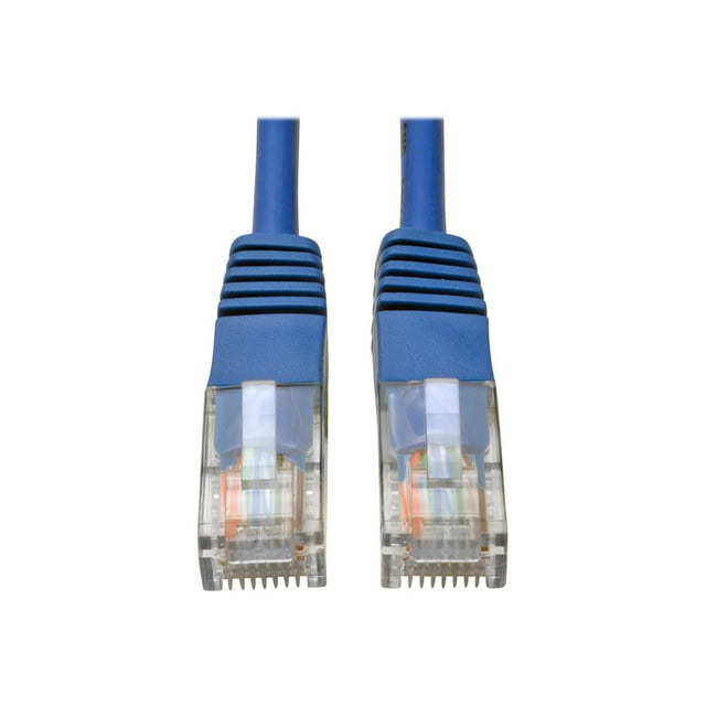 Eaton Tripp Lite Series Cat5e 350 MHz Molded (UTP) Ethernet Cable (RJ45 M/M), PoE - Blue, 1 ft. (0.31 m) - Patch cable - RJ-45 (M) to RJ-45 (M) - 1 ft - UTP - CAT 5e - molded, stranded - blue