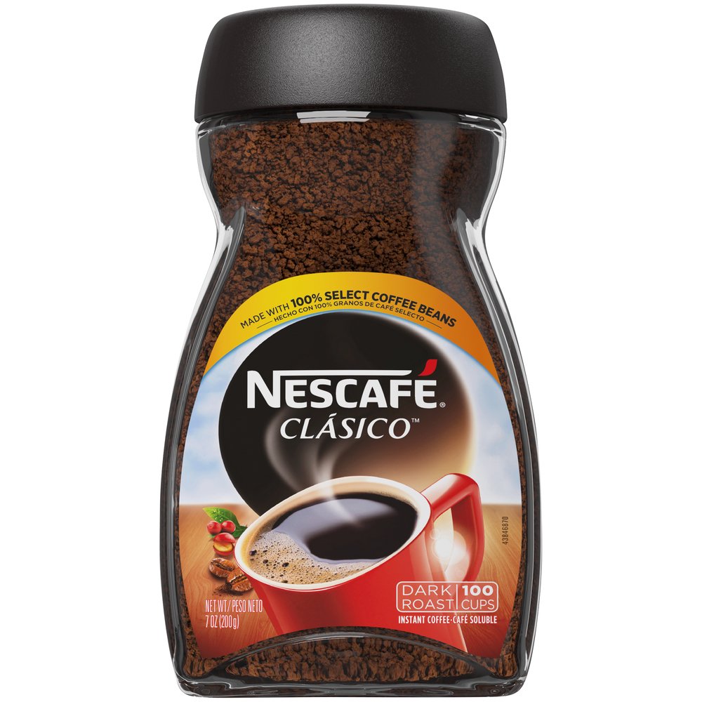(6 Pack) NESCAFE CLASICO Dark Roast Instant Coffee 7 oz