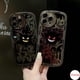 thumbnail image 2 of Funda Compatible Con iPhone 14 13 12 Mini 11 Pro X XR XS Max SE 2020 6 6S 7 8 Plus Translucencia De Ojo Grande Motivo Rojo Amarillo Demonio, 2 of 4