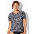 thumbnail image 2 of Swimsuits for All Women's Chlorine Resistant Swim Tee Rash Guard, 2 of 5