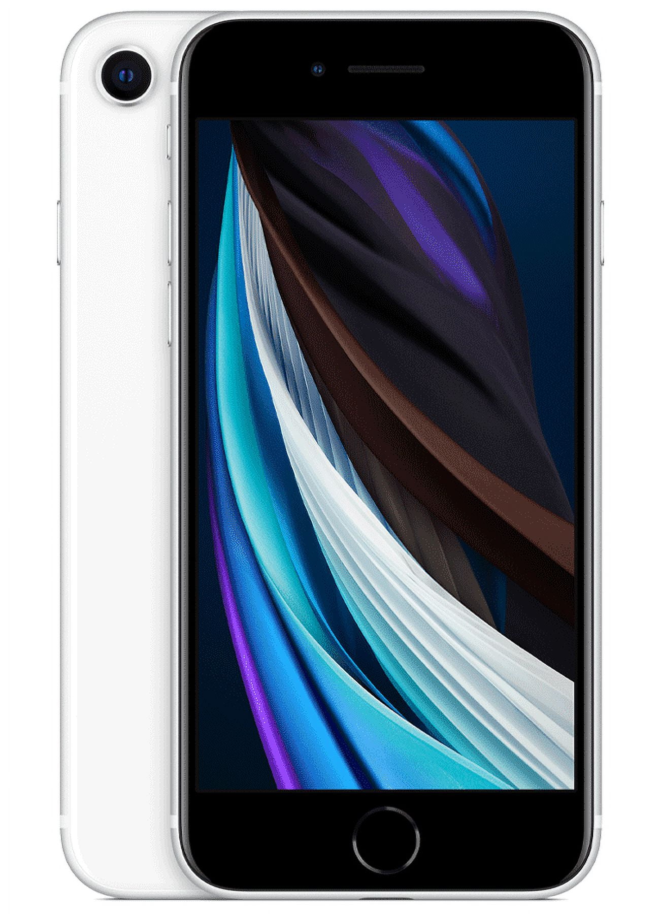 Apple iPhone SE (2nd Gen, 2020), 64GB, White, Prepaid Smartphone