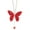 Red, variant on XMMSWDLA Butterfly Diamond Car Hanging Accessories, Crystal Car Rear View Mirror Charms Car Decorative Accessories for Women, Lucky Gifts Hanging Ornament Pendant Decor for All Cars