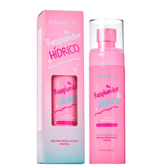 Body Mist Bruma Perfumada Frutal Resplandor Hídrico Hidratación Ligera y Aroma Prolongado ULTRAMO