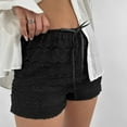 thumbnail image 4 of Women Lace Mini Skirt Low Rise Micro Skirt Asymmetrical Ruffle Hem Flared Lingerie Short Pettipants Business Casual Womens Pants Cropped Pants for Women Casual Summer Formal Short Pants for Women, 4 of 6