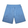 thumbnail image 2 of uikmnh Shorts Men'S Casual Shorts Solid Color Shorts Fashion Slim Five Pants Beach Shorts Size:3XL, 2 of 6