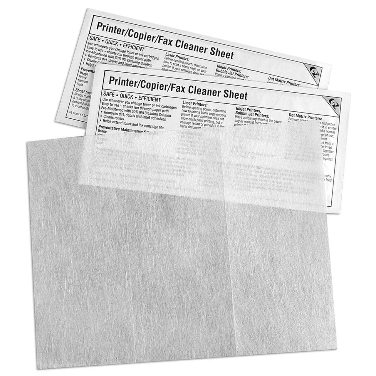 25 Pack for Kodak and Bell+Howell Document SCANNERS S003391 169-0783 Cleaning Sheets 