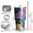 thumbnail image 6 of 30oz Colorful Floral Pattern Tumblers Stainless Steel Tumbler with Lid and Straw,Vacuum Insulated Double Wall Travel Tumbler Cups Mug with Cleaning Brush for Coffee,Tea, 6 of 7