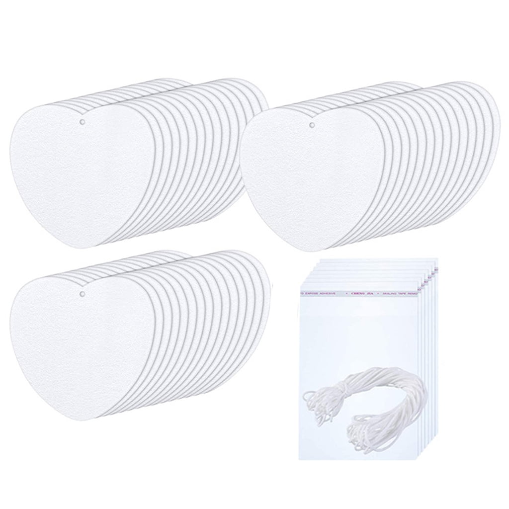 Download Cender 100 Pieces Sublimation Air Freshener Blanks Diy Air Freshener Scented Sheets Blank Car Pressed Felt Blanks For Diy Heat Press Ornaments With Elastic Cord For Car Travel Walmart Com Walmart Com