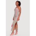 thumbnail image 2 of Women's Wavy Stripe Side Slit Maxi Dress, 2 of 3