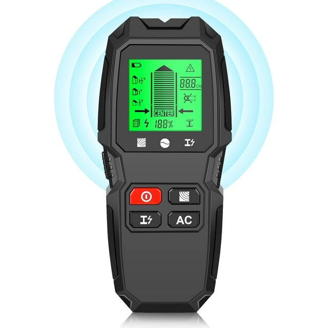 YISITIAN Stud Finder Wall Scanner, 7in1 Stud Detector with LED Display, Precise Multifunctional Stud Sensor, Edge Center Beam Finder, Battery Operated Edge Center Wall Wood Metal Stud CJ919-52179