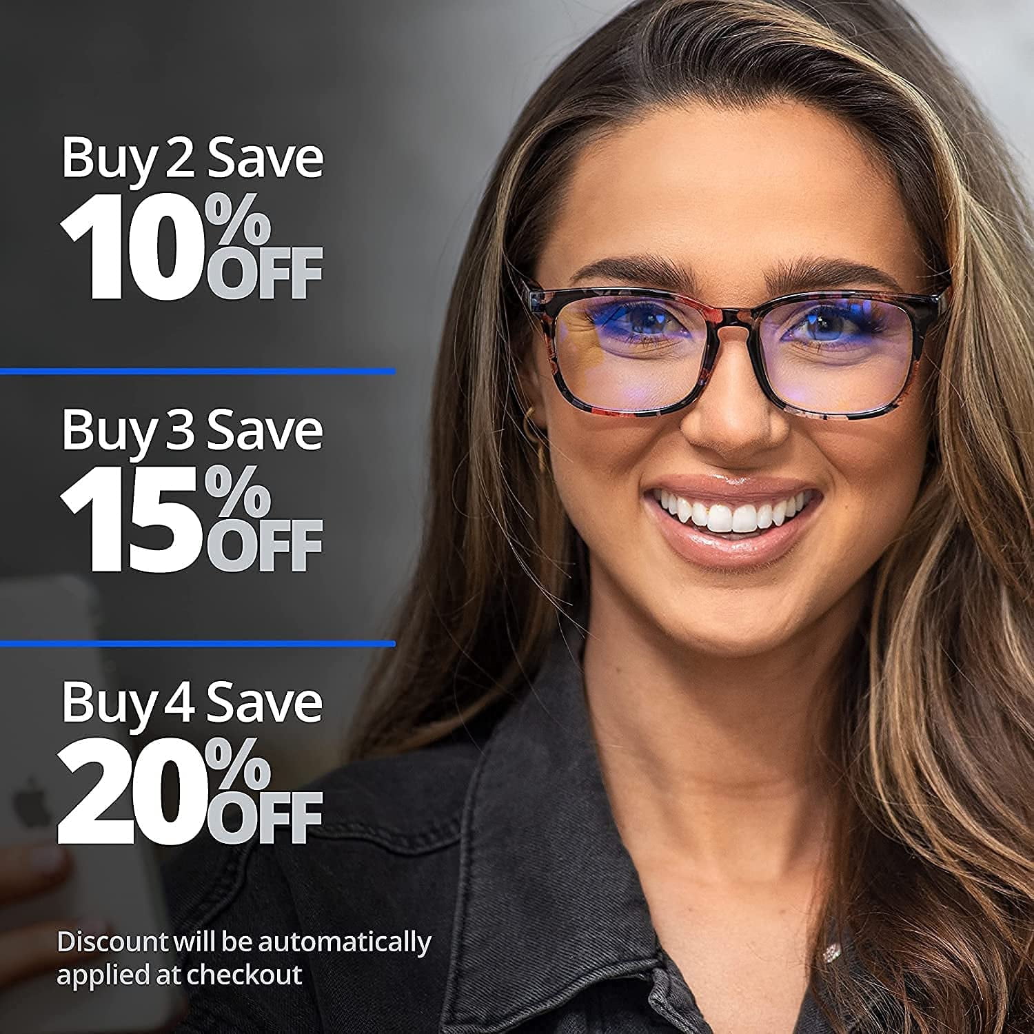 Readerest Blue Light Blocking Reading Glasses Light Blue 275 Magnification