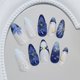 thumbnail image 5 of Sutaozhi Uñas postizas acrílicas azules 24 piezas almendra, 5 of 8