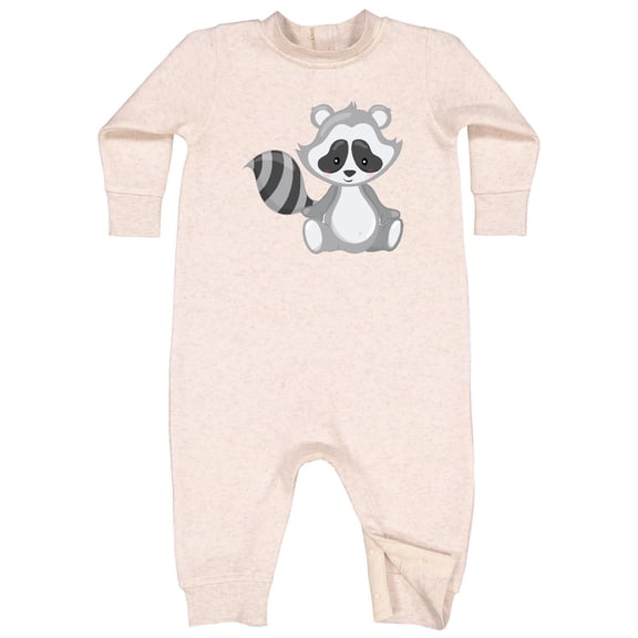 Inktastic Cute Woodland Animal Raccoon Baby Fleece Romper