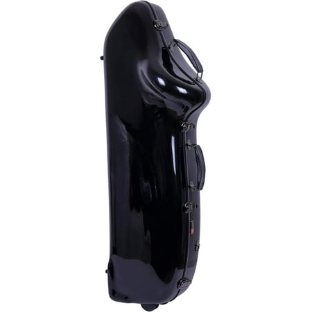 Crossrock Baritone Saxophone Fiberglass Case, Fit Sax with a Range to Low A