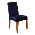 thumbnail image 1 of Toystoory Y decorar sillas con fundas para sillas de comedor de poliéster, excelente funda elástica para silla de comedor Decoración del hogar azul oscuro, 1 of 6